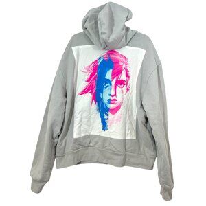 Riot Games Arcane Full Zip Hoodie Jacket Gray Size Large Pre-Loved